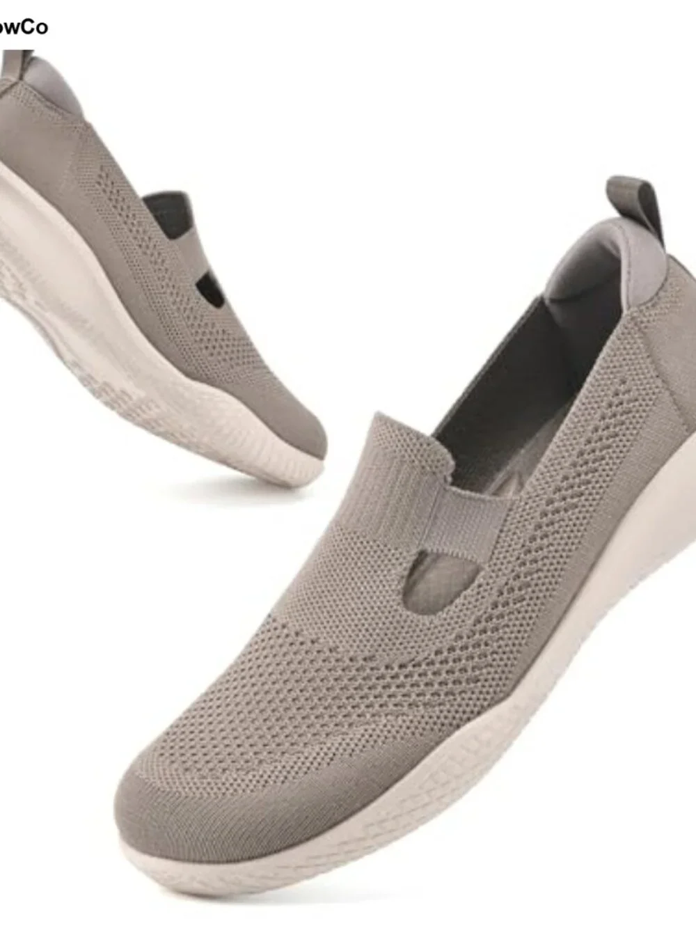 Women's Slip On Walking Shoes Knit Loafers Lightweight Casual Comfort Flats
